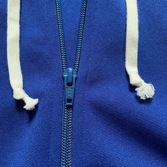 Comme des Garcons PLAY blue hoodie red heart youth Large - Picture 4 of 6